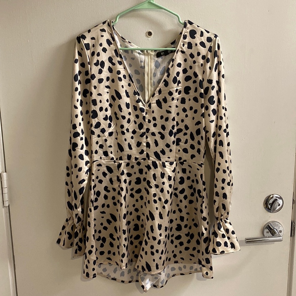 Missguided Animal Print Romper